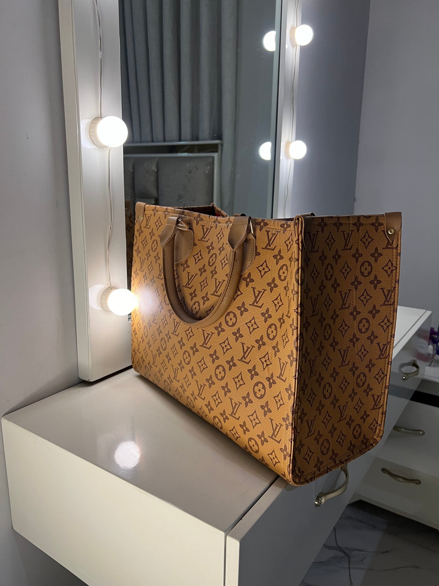 Brown tote