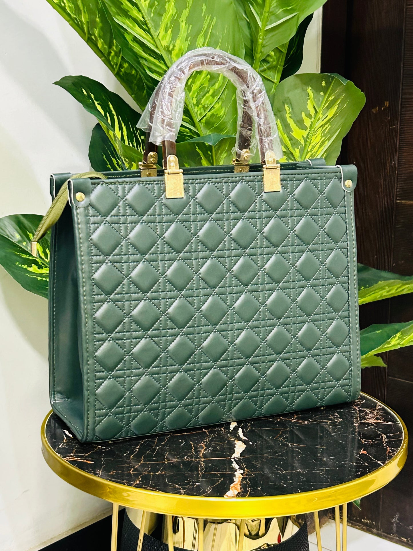 Green Box Tote Bag