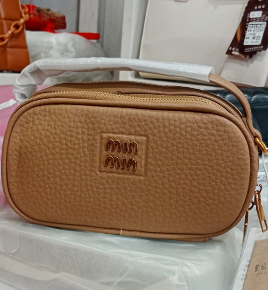 Elegant Dual-Zip Mini Handbag