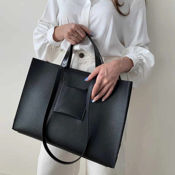 Wasiza™ Zeyra Tote – Premium Vegan Leather