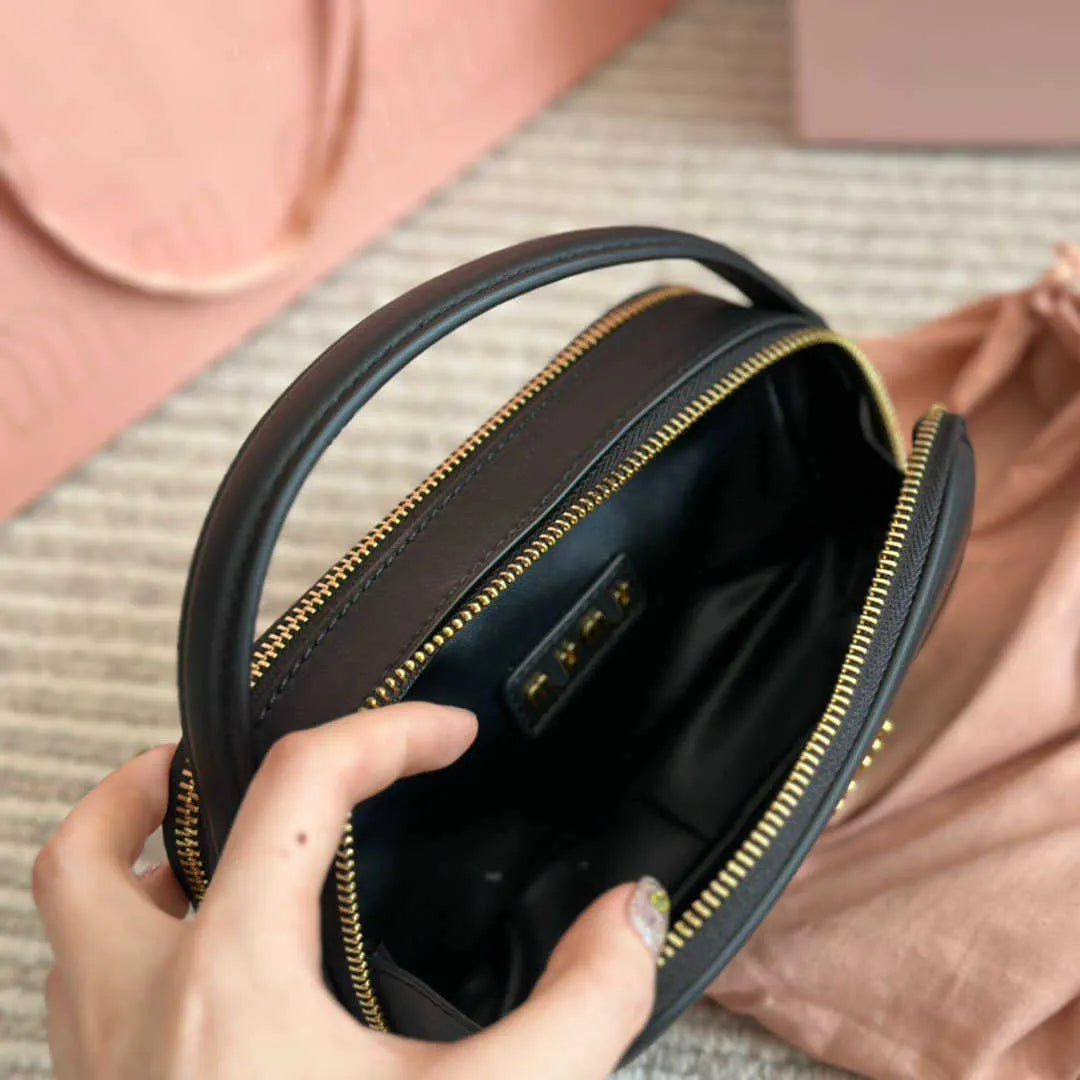 Elegant Dual-Zip Mini Handbag